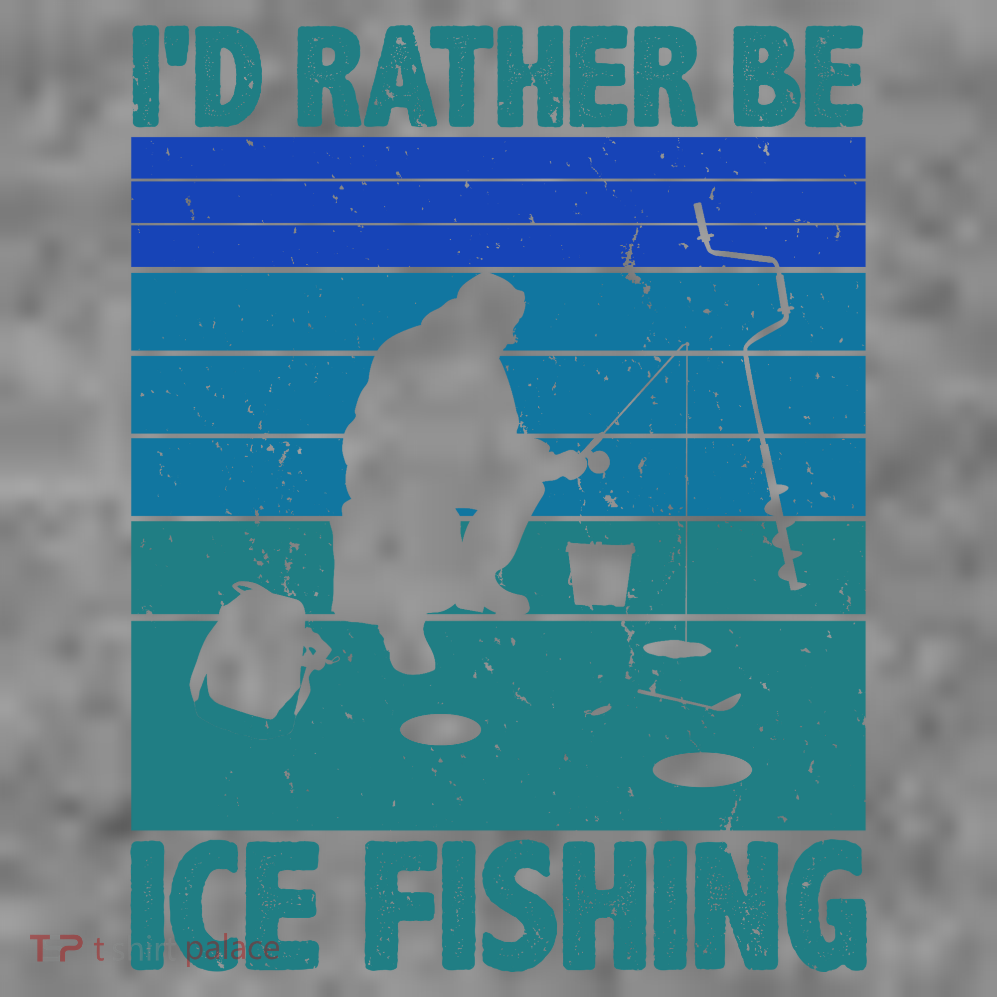 I'd Rather Be Ice Fishing Hobby Retro Gift Toddler Hoodie