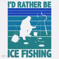 I'd Rather Be Ice Fishing Hobby Retro Gift Women's Hoodie thumb 2