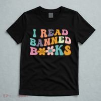 I Read Banned Books Retro Wavy T-Shirt thumb 5