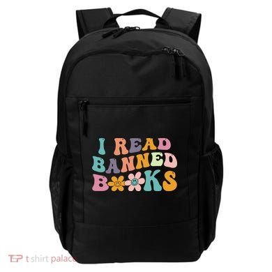I Read Banned Books Retro Wavy Backpack