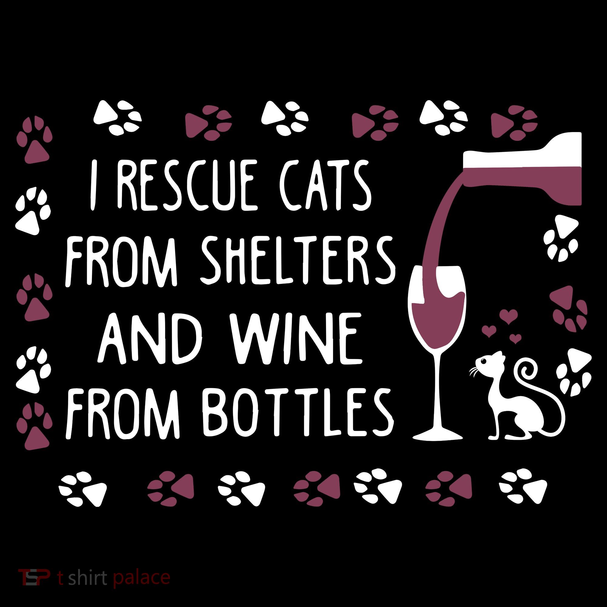 I Rescue Cats From Shelters And Wine From Bottles Wine Coffee Mug