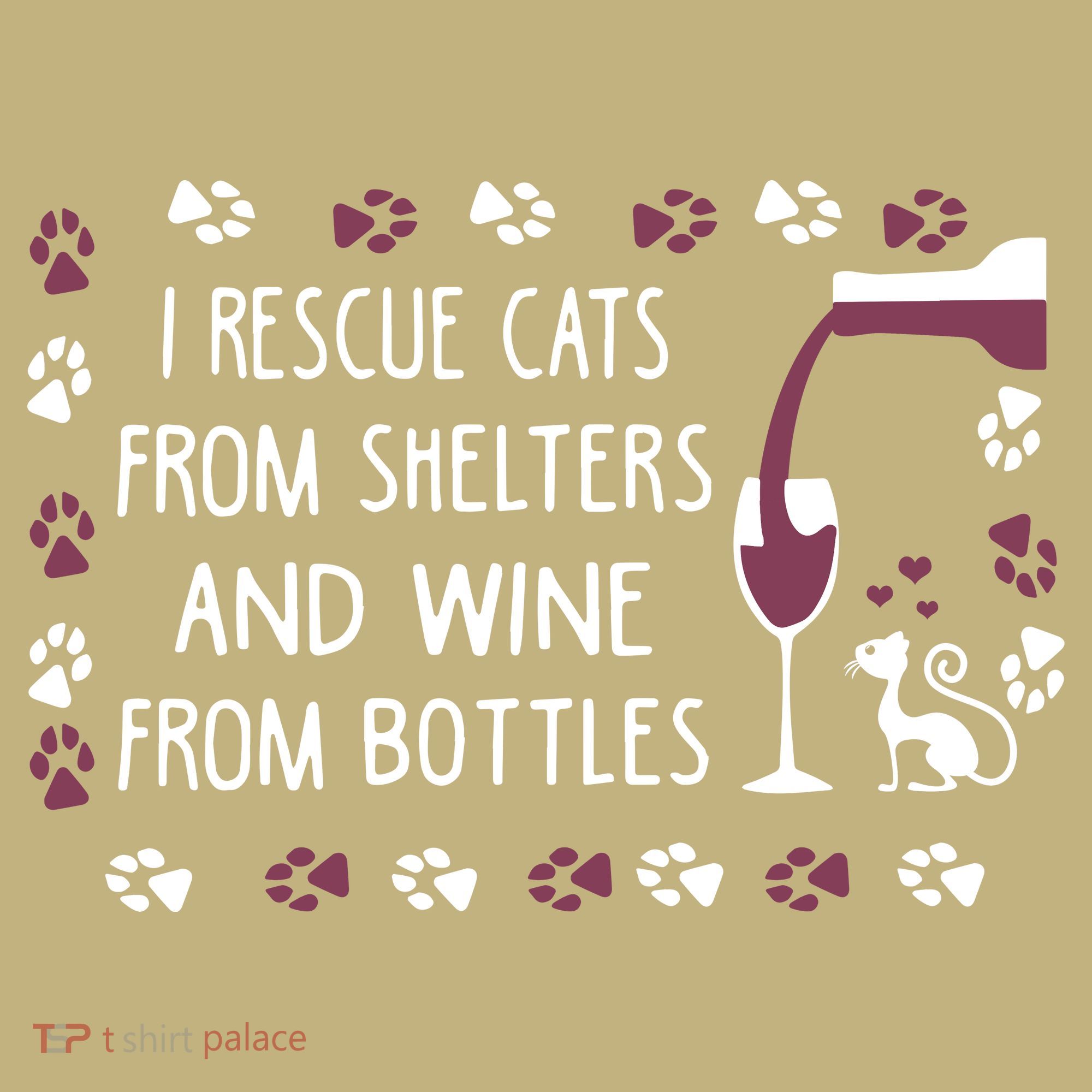 I Rescue Cats From Shelters And Wine From Bottles Wine Sweatshirt