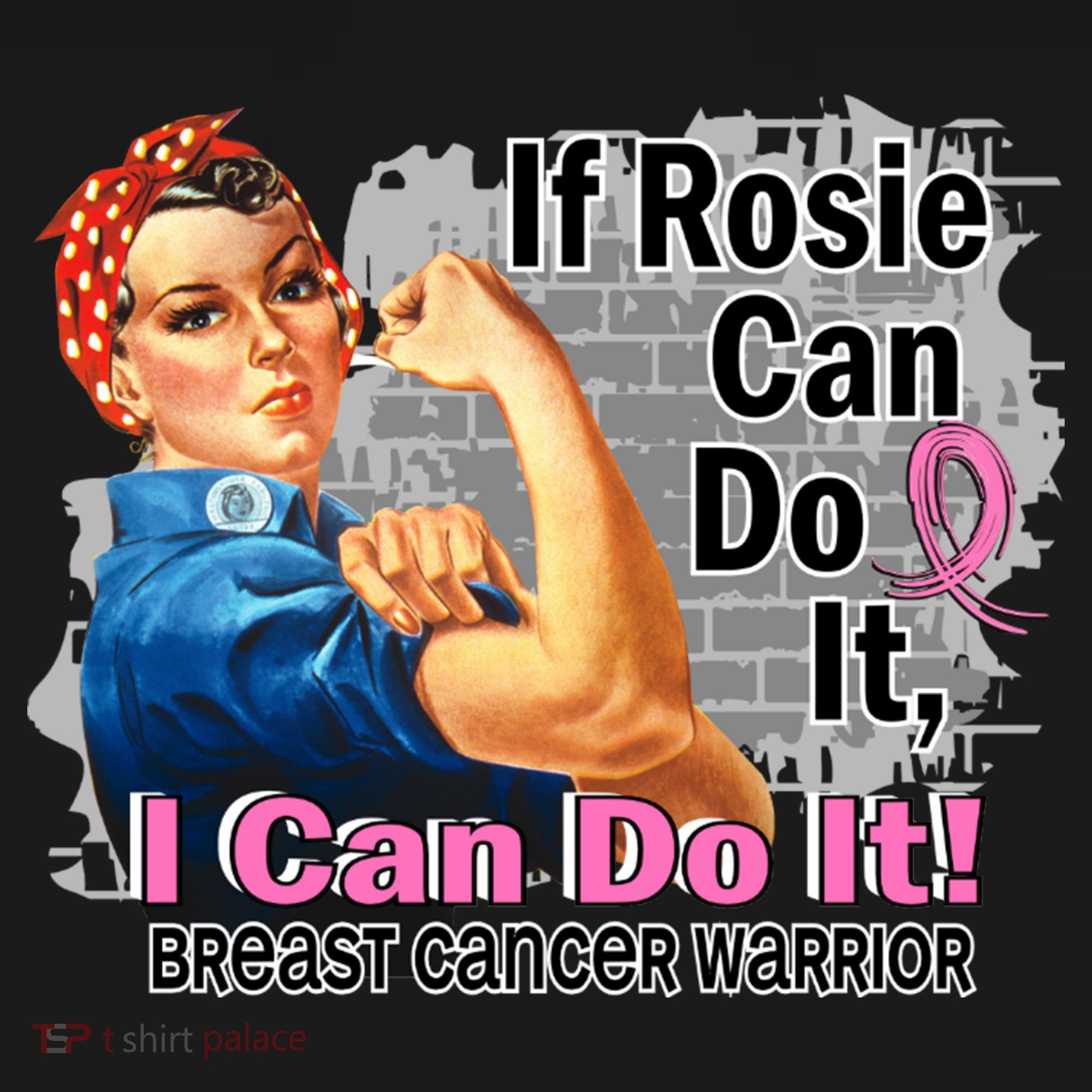 Breast Cancer, If Rosie Can Do It Breast Cancer Warrior Coaster