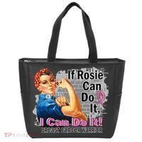 Breast Cancer, If Rosie Can Do It Breast Cancer Warrior Tote Bag thumb 0
