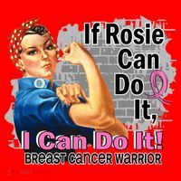 Breast Cancer, If Rosie Can Do It Breast Cancer Warrior Santa Hat thumb 1