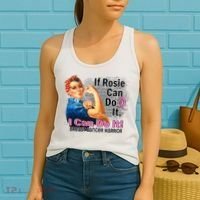 Breast Cancer, If Rosie Can Do It Breast Cancer Warrior Women's Tank Top thumb 2