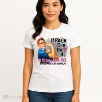 Breast Cancer, If Rosie Can Do It Breast Cancer Warrior Women's T-Shirt thumb 4