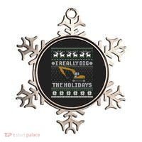 I Really Dig The Holidays Excavator Christmas Ugly Sweater Gift Ornament thumb 0