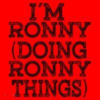 I'm Ronny Doing Ronny Things Family Reunion First Name Funny Gift Santa Hat thumb 1