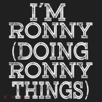 I'm Ronny Doing Ronny Things Family Reunion First Name Great Gift Beanie thumb 2