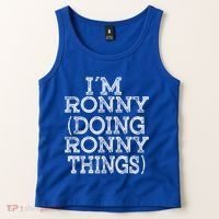 I'm Ronny Doing Ronny Things Family Reunion First Name Great Gift Tank Top thumb 2