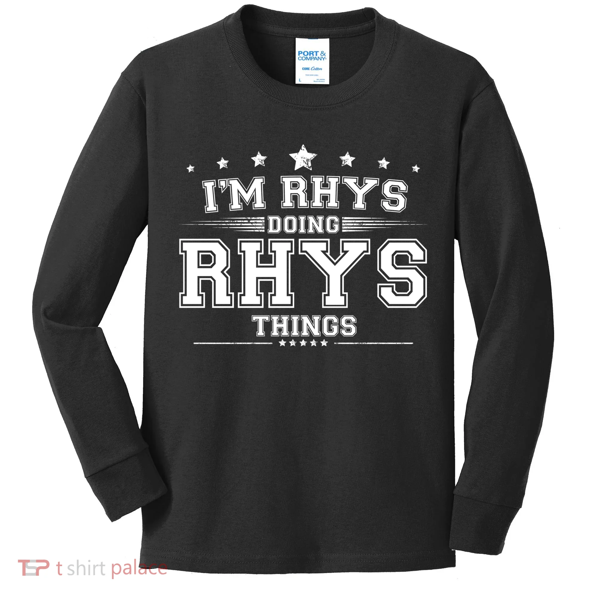 Im Rhys Doing Rhys Things Kids Long Sleeve Shirt