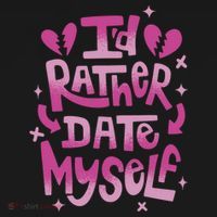 Id Rather Date Myself Anti Valentines Day Funny Ornament thumb 1