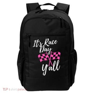 It's Race Day Y’all Checkered Flag Pit Crew Racing Track Gift Backpack