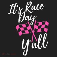 It's Race Day Y’all Checkered Flag Pit Crew Racing Track Gift Beanie thumb 2