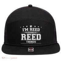 Im Reed Doing Reed Things 7 Panel Mesh Trucker Snapback Hat thumb 0
