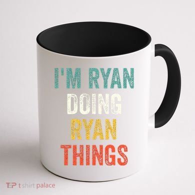 I'm Ryan Doing Ryan Things Funny Vintage First Name Coffee Mug back