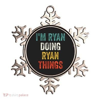I'm Ryan Doing Ryan Things Funny Vintage First Name Ornament