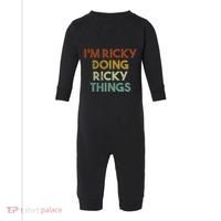 I'm Ricky Doing Ricky Things Funny First Name Ricky Infant Fleece One Piece thumb 0