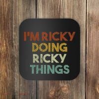 I'm Ricky Doing Ricky Things Funny First Name Ricky Coaster thumb 0