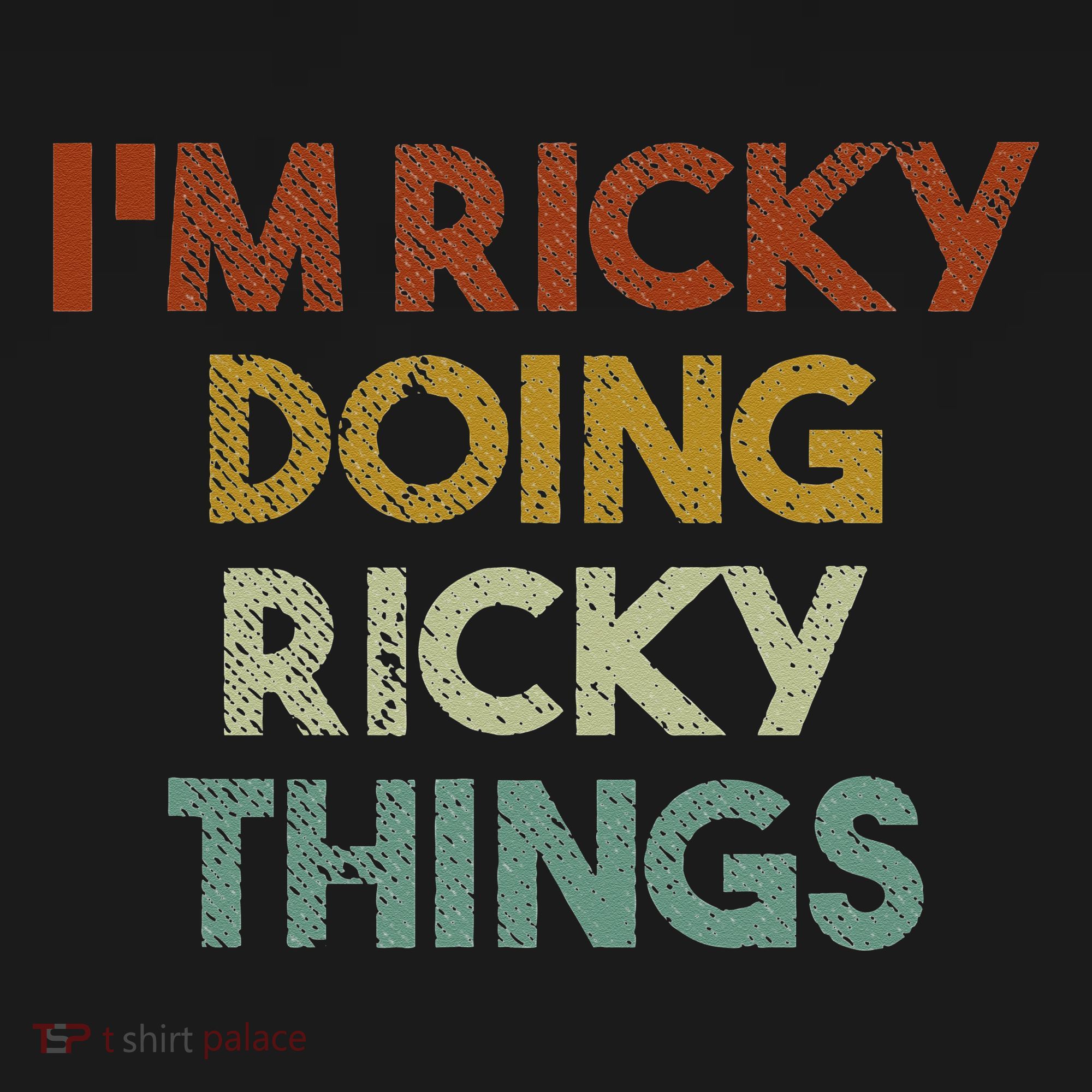 I'm Ricky Doing Ricky Things Funny First Name Ricky Kids Sweatshirt