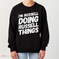 I'M RUSSELL DOING RUSSELL THINGS Personalized Name Gifts Women's Sweatshirt thumb 0