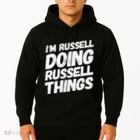 I'M RUSSELL DOING RUSSELL THINGS Personalized Name Gifts Hoodie thumb 2