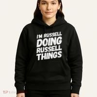 I'M RUSSELL DOING RUSSELL THINGS Personalized Name Gifts Hoodie thumb 5