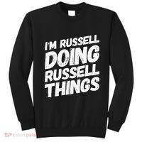 I'M RUSSELL DOING RUSSELL THINGS Personalized Name Gifts Sweatshirt thumb 0