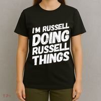I'M RUSSELL DOING RUSSELL THINGS Personalized Name Gifts T-Shirt thumb 4