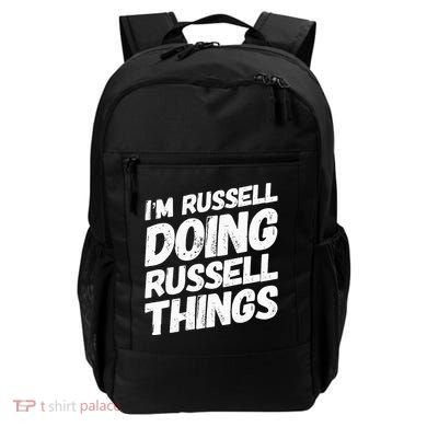 I'M RUSSELL DOING RUSSELL THINGS Personalized Name Gifts Backpack
