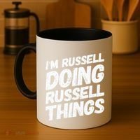 I'M RUSSELL DOING RUSSELL THINGS Personalized Name Gifts Coffee Mug thumb 4
