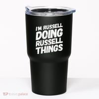 I'M RUSSELL DOING RUSSELL THINGS Personalized Name Gifts Tumbler thumb 0