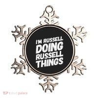 I'M RUSSELL DOING RUSSELL THINGS Personalized Name Gifts Ornament thumb 0