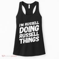 I'M RUSSELL DOING RUSSELL THINGS Personalized Name Gifts Women's Tank Top thumb 0