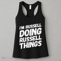I'M RUSSELL DOING RUSSELL THINGS Personalized Name Gifts Women's Tank Top thumb 3