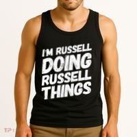 I'M RUSSELL DOING RUSSELL THINGS Personalized Name Gifts Tank Top thumb 3
