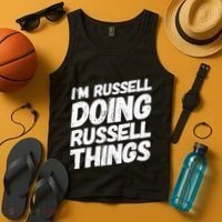 I'M RUSSELL DOING RUSSELL THINGS Personalized Name Gifts Tank Top thumb 4