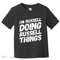 I'M RUSSELL DOING RUSSELL THINGS Personalized Name Gifts Toddler T-Shirt thumb 0
