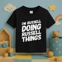 I'M RUSSELL DOING RUSSELL THINGS Personalized Name Gifts Toddler T-Shirt thumb 3