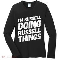 I'M RUSSELL DOING RUSSELL THINGS Personalized Name Gifts Women's Long Sleeve Shirt thumb 0