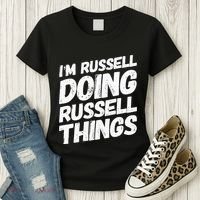 I'M RUSSELL DOING RUSSELL THINGS Personalized Name Gifts Women's T-Shirt thumb 3