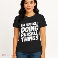 I'M RUSSELL DOING RUSSELL THINGS Personalized Name Gifts Women's T-Shirt thumb 4