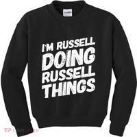 I'M RUSSELL DOING RUSSELL THINGS Personalized Name Gifts Kids Sweatshirt thumb 0
