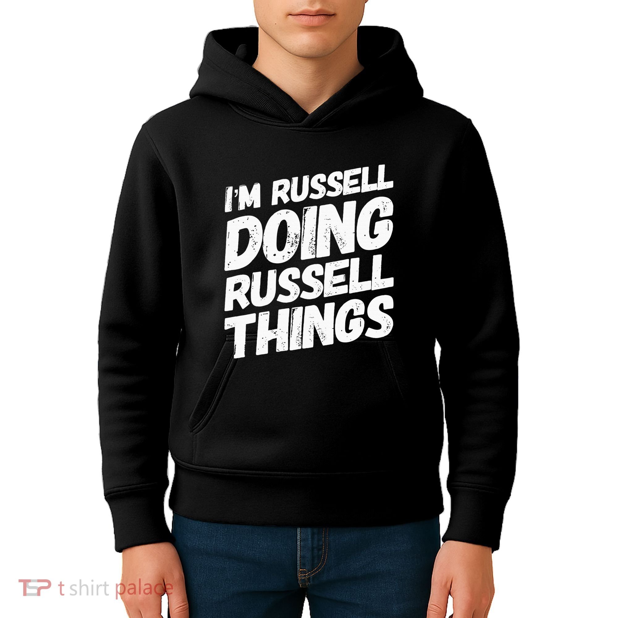I'M RUSSELL DOING RUSSELL THINGS Personalized Name Gifts Kids Hoodie