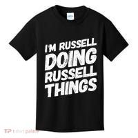 I'M RUSSELL DOING RUSSELL THINGS Personalized Name Gifts Kids T-Shirt thumb 0