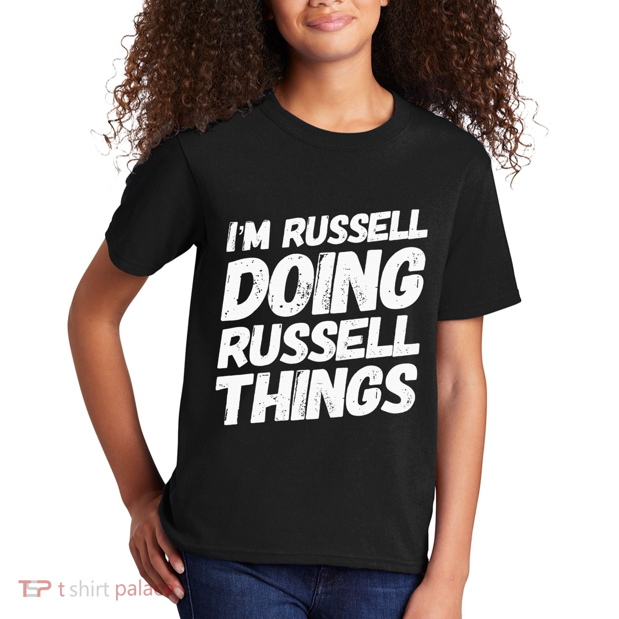 I'M RUSSELL DOING RUSSELL THINGS Personalized Name Gifts Kids T-Shirt