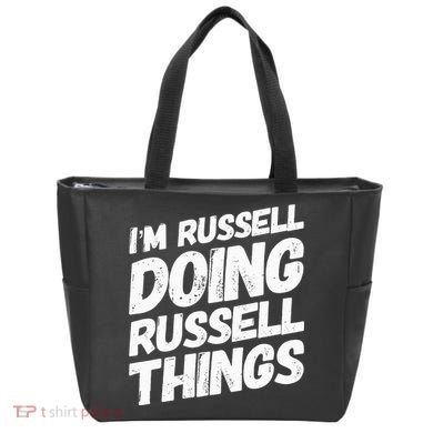 I'M RUSSELL DOING RUSSELL THINGS Personalized Name Gifts Tote Bag
