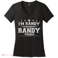 Im Randy Doing Randy Things Women's V-Neck T-Shirt thumb 0