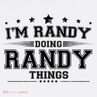 Im Randy Doing Randy Things Comfort Colors Garment-Dyed Hooded Sweatshirt